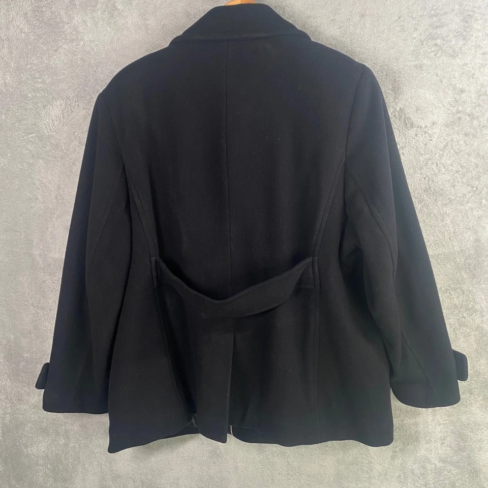 Chaquetón Lands End Doble Pecho Acolchado Forrado Lana Cachemira Mujer Talla 20W Foto 3 de 4