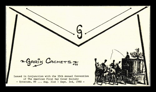 DR JIM STAMPS US COVER CIRCUS WAGON TRANSPORTATION SERIES FDC GARIK HAND MADE - Picture 2 of 2