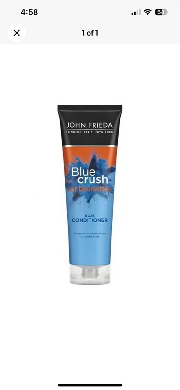 John Frieda Blue Crush for Brunettes Blue Conditioner 6 oz