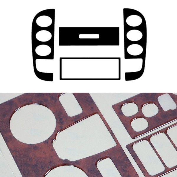 Innenraum Dekor Cockpit FüR Citroen C3 2002-2012 Wurzelholz Optik 3Tlg-image