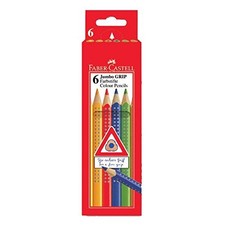 Faber Castell "Jumbo Grip" Coloured Pencil Set of 6 