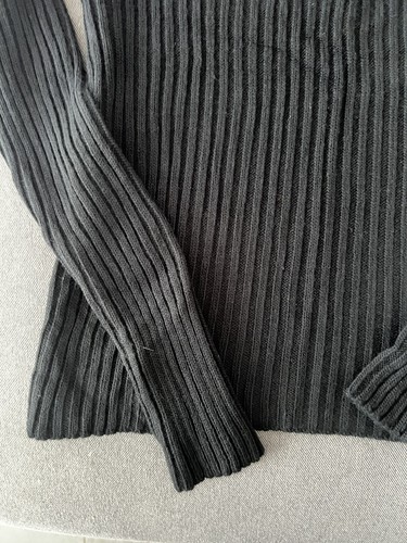 Maglia dolcevita a costine Talita B nero vintage Tg L - Foto 7 di 11