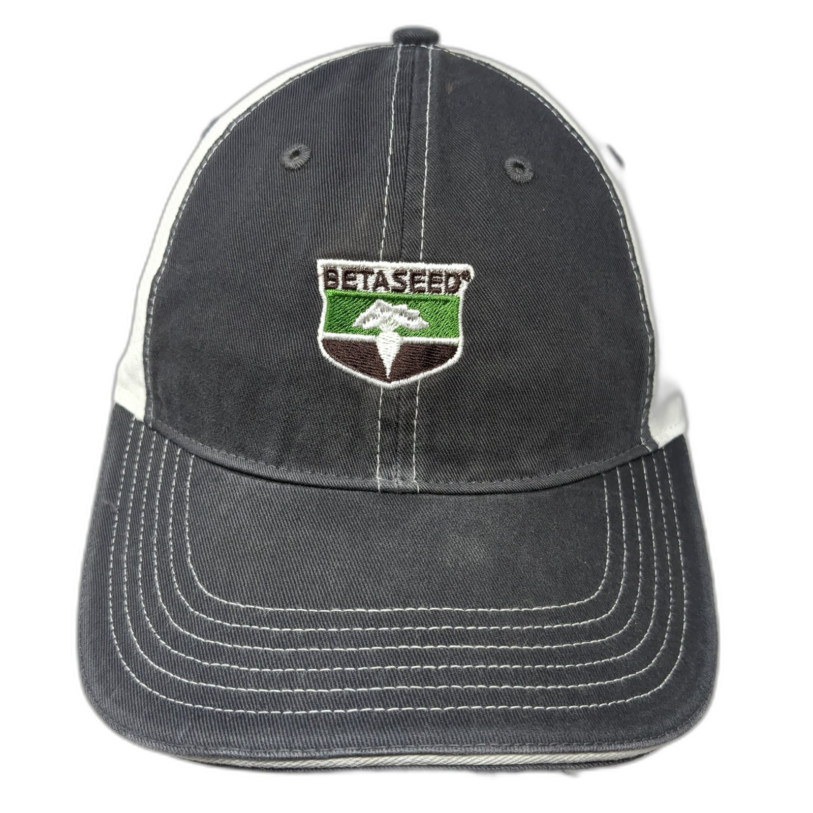Beta Seed Strapback Baseball Cap Gray Large Adjus… - image 1