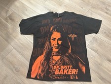AEW Dr Britt Baker DMD Graphic T-Shirt Mens XXL All Over Print Wrestling Tee