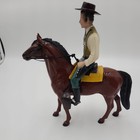 Vtg 1950's Hartland Cowboy Sherriff WYATT EARP Figure Horse Saddle Hat 9" Set — photo 2