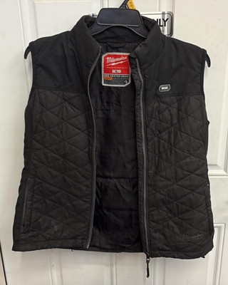 Milwaukee M12 Heated Gear Black Nylon Quilted Vest Only Size L Free Shipping