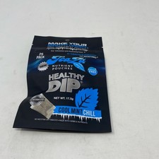 TeaZa Cool Mint Chill Blue Herbal Pouches 25-Count - Nicotine-Free, Caffeine