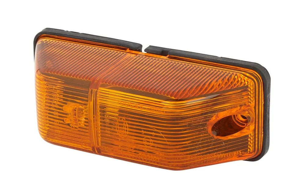 Zusatzblinkleuchte seitlicher Anbau 24 V P21W Glühlampe gelb (amber) HELLA