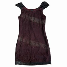 Vintage Y2K Forever 21 Mesh Sparkly Mini Dress Whimsygoth Fairy Grunge Women’s S