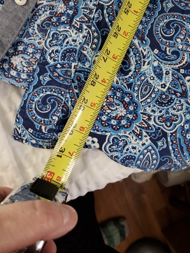 Daniel Cremieux Paisley 3XB Lot 2 Premium Denim BUTTON UP SHIRT Short Sleeve - Picture 6 of 7