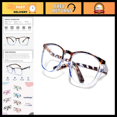 Anti-Fog Safety Glasses UV Protection Goggles, Blue Light Blocking, Dust Resista