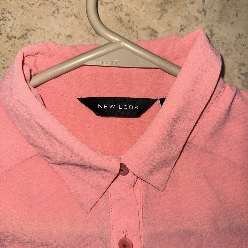 Blusa de Noche New Look Talla 8 Rosa Oscuro "Estilo Bohemio" Manga Larga Foto 2 de 4