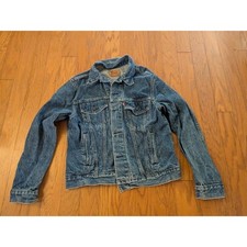1980 Levi's Blue Denim Trucker Jacket 70506 0214 42 R Type 3 USA