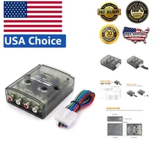 High to Low RCA Adapter – 4-Channel Signal Converter for Car Stereo Systems