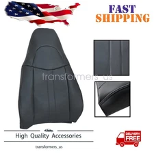 Driver Top Replacement Leather Seat Cover Dark Gray For 2003-2014 Chevy Express