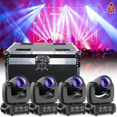 4x 200W LED Moving Head Strahler DMX 8 Gobo18 Prisma Bühnenlicht DJ Scheinwerfer