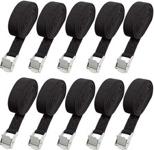 10 Pack Lashing Straps 16ft x 1" Tie Down Straps Cam Buckle Straps Heavy Duty...