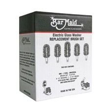 Bar Maid BRS1722 5Piece Electric Glass Washer Brush Set