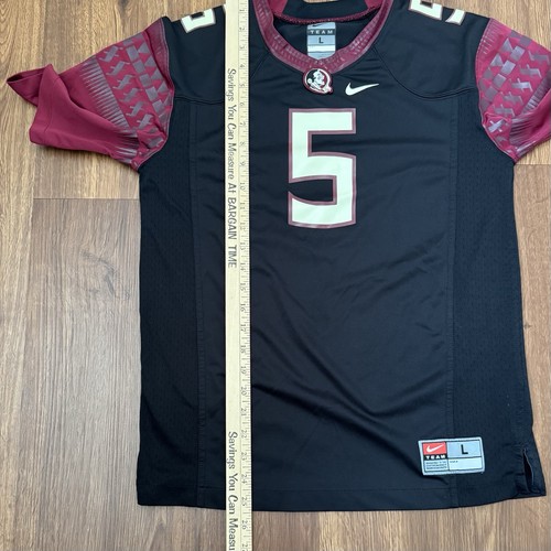 Nike FSU Florida State Seminoles Football Jersey #5 Youth Large Black NCAA - Picture 7 of 7