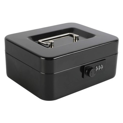 xydled Steel Cash Box Safe with Combination Lock,Money Safe Box with Removable C