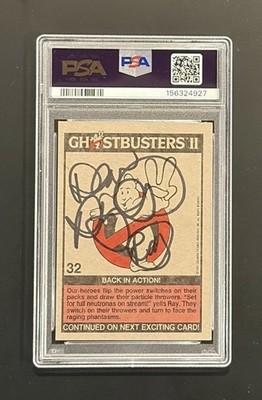 Dan Aykroyd Autographed 1989 Topps Ghostbusters II #32 PSA DNA Auto