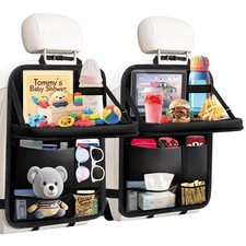 Car Seat Organizer Backseat Kick Mats - Durable Back Seat Protector for Kids