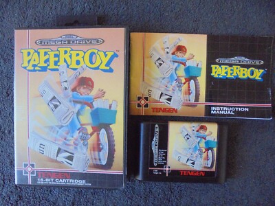 PAPERBOY Sega Mega Drive Megadrive - PAL Like New Complete