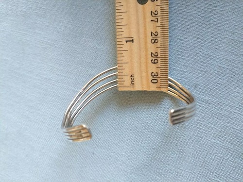 Gurdal Sterling Silver Bracelet Cuff Tiffany Artist Vintage Modernist Signed - Picture 7 of 10
