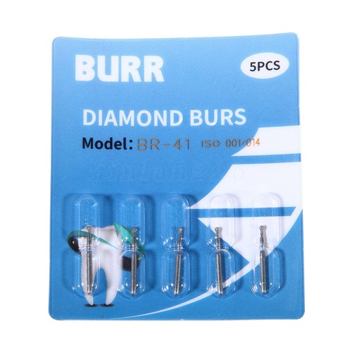 5-100pc SANDENT Dental Diamond Burs For High Speed Handpiece Friction Grip 1.6mm - Picture 74 of 865