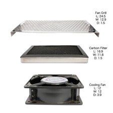 NAILS MANICURE TABLE CARBON FILTER AND GRILL Set Fan Combo B