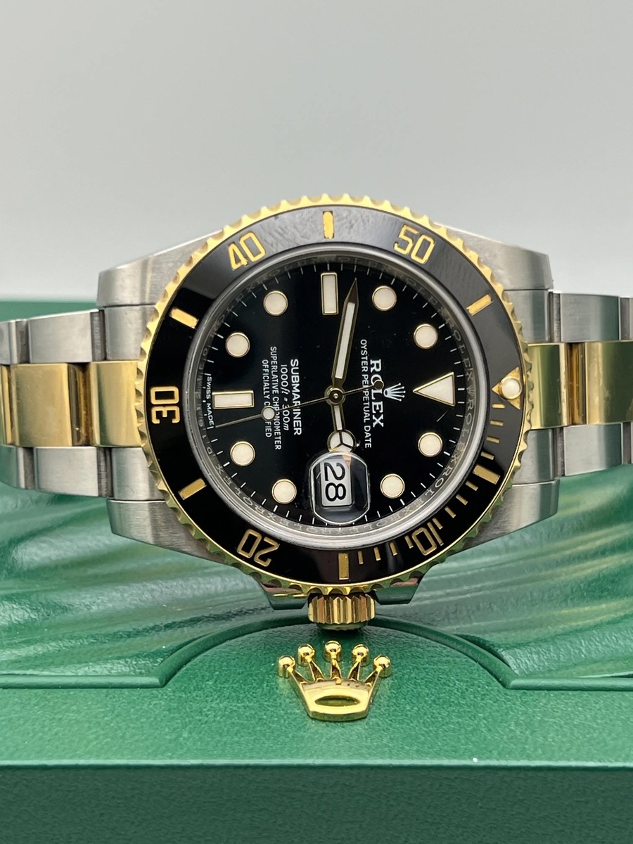 アルマンドゴールド750ml Rolex Submariner 40mm 116613LN Black 18K Yellow Gold Steel
