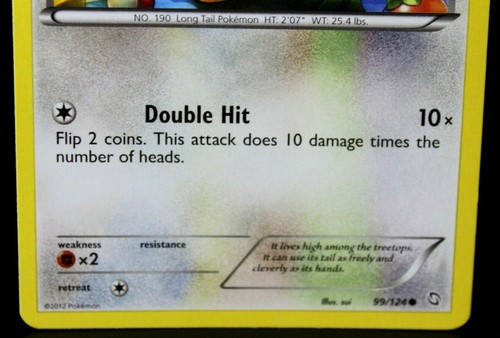 Pokémon TCG Aipom Dragons Exalted 99/124 - Picture 3 of 4