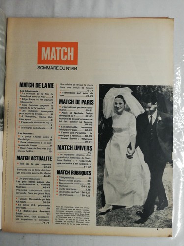 N771 Magazine Paris-Match N°964 30 sept 1967 les plus belles pages antimémoires - Imagen 3 de 3