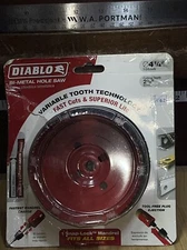 Diablo DHS4250 Bi-Metal Mandrel Shank Hole Saw 4‑1/4 Dia. in.