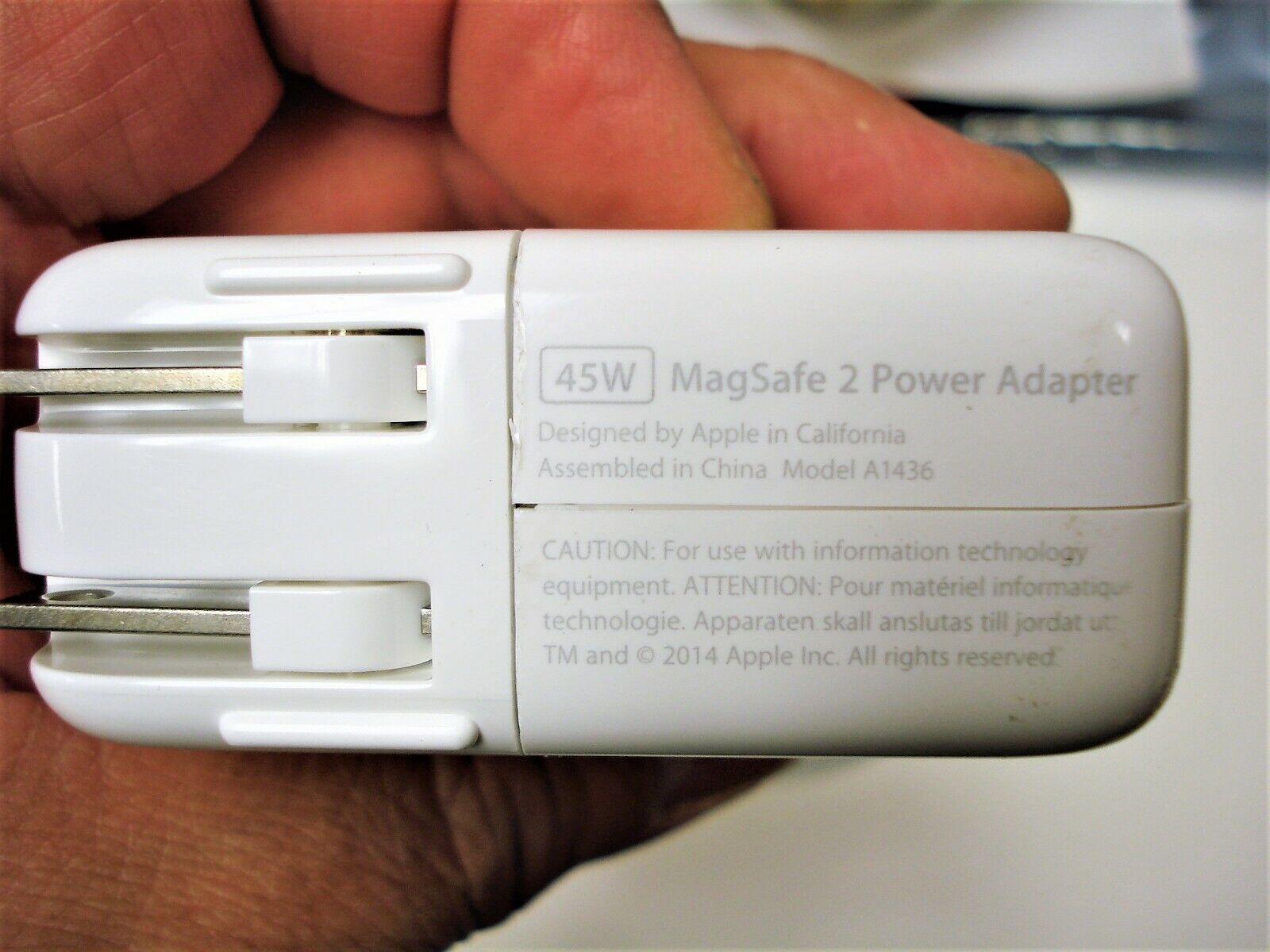 Genuine Original Apple 45W MagSafe 2 A1436 Charger Macbook Air 2012-2017  11 13