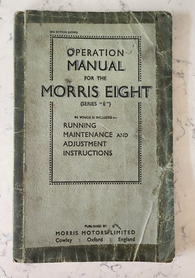 Morris Eight Serie E Auto Betriebsanleitung 1954 29/16 (84810) - 1/54/10m