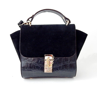 new look black cross body bolsa