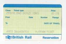 Shipley Yorks E01 - APTIS platform ticket - unusual card