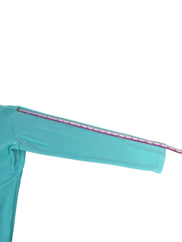 L.L.Bean Pullover Women Large Fleece Cyan Teal Color Long Sleeves Zipper - Picture 9 of 10
