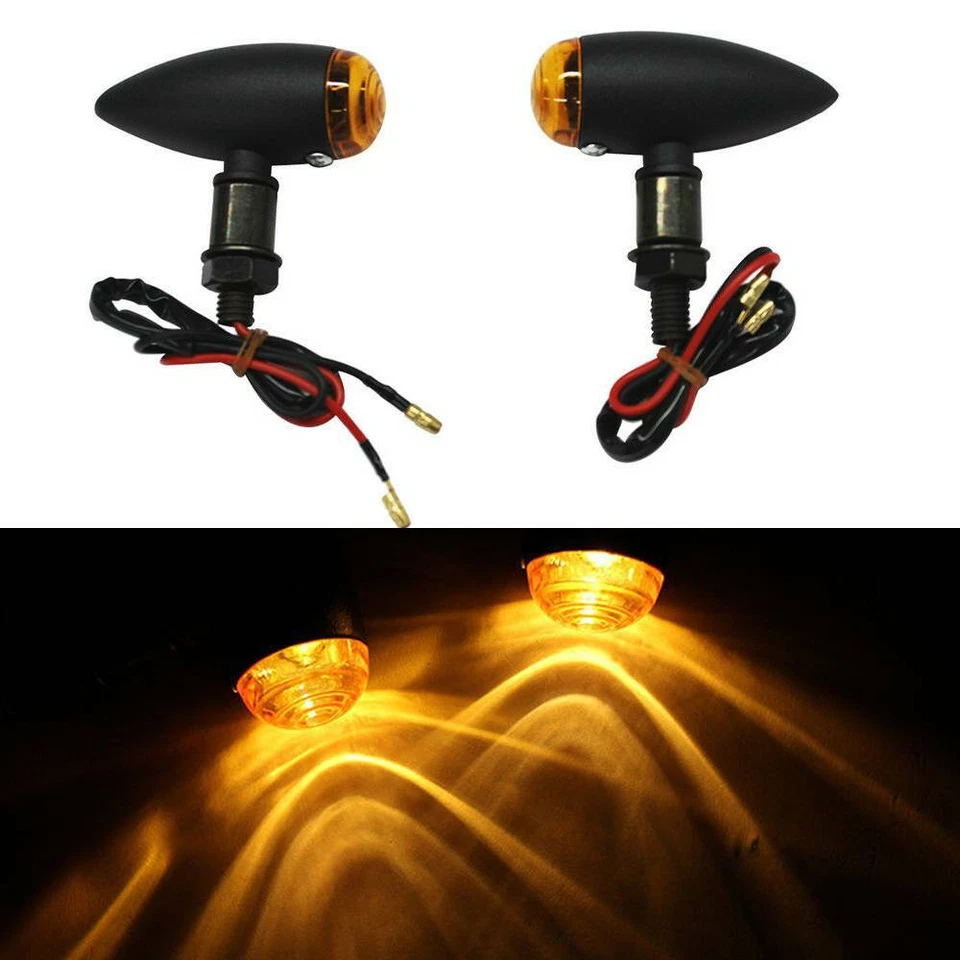 4X luces intermitentes ámbar delanteras traseras para Yamaha Bolt 950 V Star 250 Foto 4 de 4