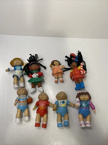 Lot of 12 Vintage 1984/91 Cabbage Patch Kids 3.5" Figures & PVC Collectible Toys