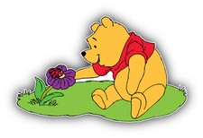 Winnie The Pooh Cartoon Sticker Bumper Decal - ''SIZES''