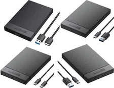 SANZANG USB 3.0 to SATA III External Hard Drive Case 2.5" Enclosure HDD SSD UASP