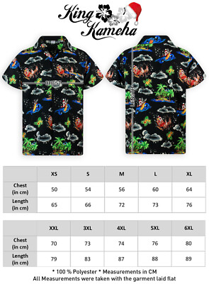 KING KAMEHA Camicia Hawaiana A Fiori, Da Uomo, Eccentrica, Casual, Con