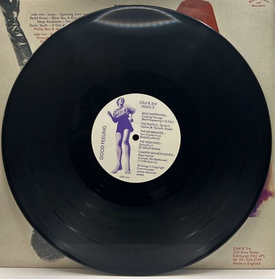 GOOD FEELING VOL. 1 1989 UK LP Sonic Youth, The Pastels, Redd Kross, Vaselines.. - Image 3 of 4