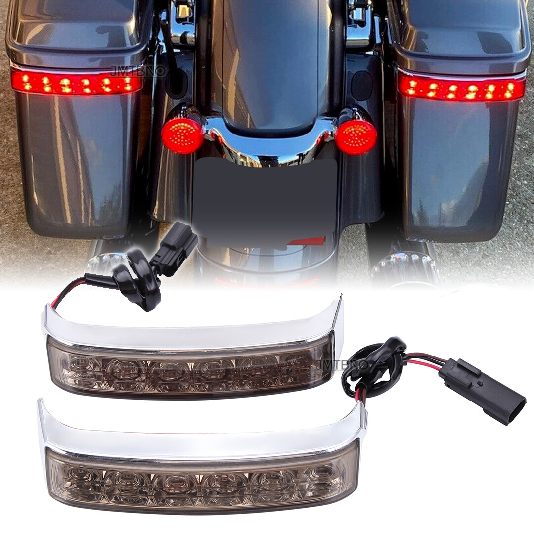 For Harley Street Glide Road King LED Saddlebag Brake Running Turn
