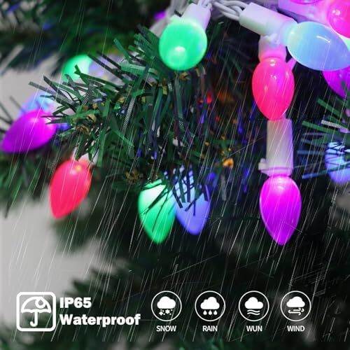 Easter Lights Battery Operated, 50 LED 17FT Easter Pastel Light with White Cord, - Picture 13 of 18