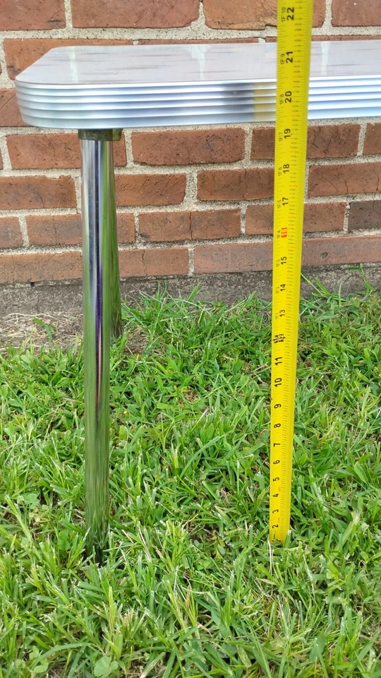 Детский обеденный стол/стулья 1960-х Chrome & Formica 19x30 дюймов MCM Atomic ретро  - Изображение 3 из 4