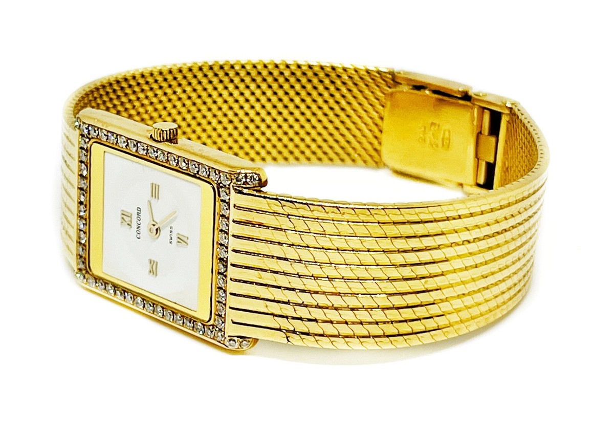 Concord Delirium 18K Diamond Bezel Circa 1995 Wristwatch | eBay
