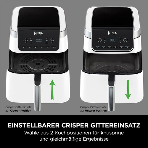 Ninja AF180EUWH Max Pro Heißluftfritteuse Fritteuse Frittiergerät 6,2L 2000W - Bild 5 von 10